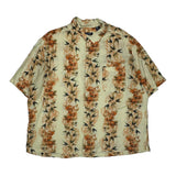 Puritan Floral Hawaiian Shirt - 2XL Orange Viscose