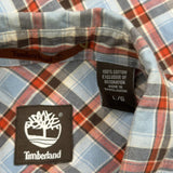 Timberland Checked Flannel Shirt - Large Multicoloured Cotton
