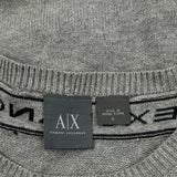 Armani Exchange Jumper - Large Grey Cotton
