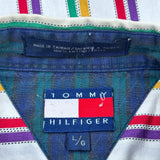 Tommy Hilfiger Striped Shirt - Large Multicoloured Cotton