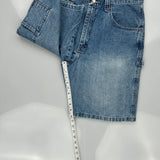 Wrangler Carpenter Shorts - 34W 10L Blue Cotton