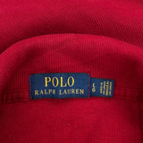 Polo By Ralph Lauren 1/4 Zip - Large Red Cotton