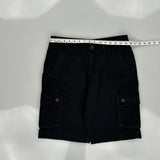 Urban Pipeline Cargo Shorts - 30″ Waist Black Cotton