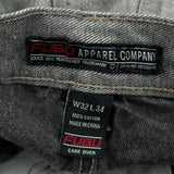 Fubu Cargo Pants - 32W 34L Gray Cotton