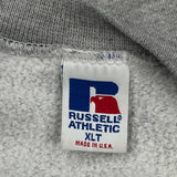 90'S Blank Made In USA Russell Athletic Sweatshirt - XL Grey Cotton