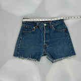 Levis Denim Shorts - 30W UK 10 Blue Denim
