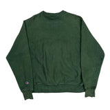 Reverse Weave Champion William & Mary Graphic Sweatshirt - Medium Green Cotton