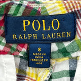 Age 8 Polo By Ralph Lauren Checked Shorts - Smallw 6L Multicoloured Cotton