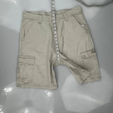 Wrangler Cargo Shorts - 34W 9L Beige Cotton