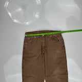 Carhartt Carpenter Pants - 32W 30L Brown Cotton