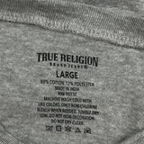 True Religion T-Shirt - Large Gray Cotton