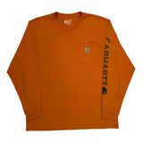 Carhartt Long Sleeve T-Shirt - XL Orange Cotton