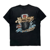 Edmonton, Alberta, Canada Harley Davidson Graphic T-Shirt - Large Black Cotton