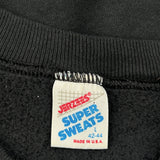 Vintage Made In USA Jerzees Sweatshirt - Large Black Cotton Blend