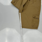 Lee Cargo Shorts - 34W 11L Khaki Cotton