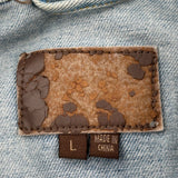Vintage Lee Denim Jacket - Large Light Wash Denim