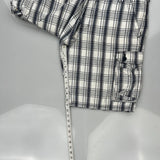 Lee Checked Cargo Shorts - 36W 10L Blue Cotton