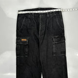 Unbranded Cargo Trousers - 34W 30L Black Cotton