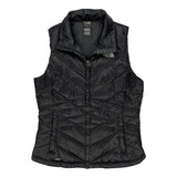 550 Fill The North Face Puffer Vest - Medium Black Nylon