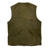 80S D315 Barbour Shooting Vest - XL Green Cotton
