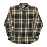 Carhartt Checked Flannel Shirt - XL Grey Cotton