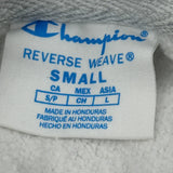 Reverse Weave Champion Hoodie - Small Grey Cotton