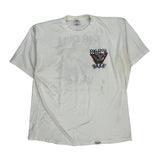 Big Bull Beer Crazy Shirts Graphic T-Shirt - XL White Cotton