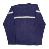 Tommy Hilfiger Striped Sweater - XL Purple Cotton