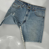 Levis Denim Shorts - 34W 9L Light Wash Cotton
