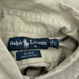 Blake Ralph Lauren Shirt - Large Green Cotton