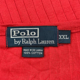 Polo By Ralph Lauren Long Sleeve T-Shirt - 2XL Red Cotton