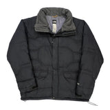600 Fill The North Face Puffer - Large Black Nylon