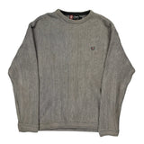 Chaps Ralph Lauren Long Sleeve T-Shirt - Large Grey Cotton