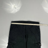 Wrangler Cargo Trousers - 35W 34L Black Cotton