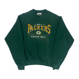 Green Bay Packers Lee Sport Nfl Sweatshirt - Large Green Cotton
