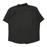 Wrangler Short Sleeve Shirt - XL Black Cotton Blend