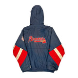 Braves Starter Mlb Baseball Jacket - Medium Navy Nylon