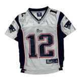 Age 8 Reebok Patriots Football Jersey - Small White Polyester