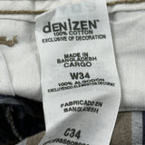 Levis Checked Cargo Shorts - 32W 11L Multicoloured Cotton