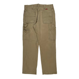 Wrangler Carpenter Trousers - 34W 32L Khaki Cotton