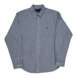 Ralph Lauren Striped Shirt - XL Blue Cotton
