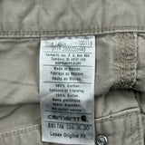 Carhartt Cargo Carpenter Trousers - 36W 30L Khaki Cotton