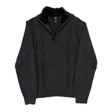 Calvin Klein 1/4 Zip - Large Gray Cotton