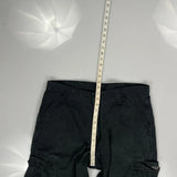 Wrangler Cargo Trousers - 35W 34L Black Cotton