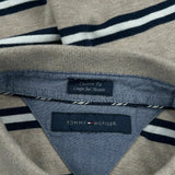 Tommy Hilfiger Striped Polo Shirt - XL Beige Cotton