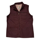 Carhartt Vest - Large Burgundy Cotton