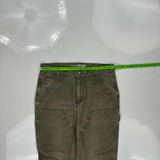 Carhartt Double Knee Carpenter Pants - 32W 30L Gray Cotton