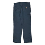 Dickies Pants - 36W 32L Blue Polyester Blend