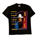 Vintage Ricky Van Shelton Hanes Single Stitch T-Shirt - Large Black Cotton