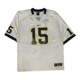 Number 15 Nike Football Jersey - Large Navy Polyester